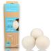 Wool Dryer Balls Laundry Reusable Anti Static Natural Fabric Softener. Organic XL Hypoallargenic Made with 100% New Zeland Wool. Pet Lint Hair Catcher Helper