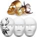 DIY Full Face Masks - 36 Pieces Paintable Paper Masquerade Mask for Women, Men, and Kids - 2 Sizes Available - Buy Online on GoSupps.com
