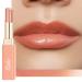Oulac 2 in1 Shimmering lipstick and lip balm coral juicy and shiny lip care lipstick hydrated lips shiny finish for dry cracked and brittle lips vegan (S05) (S5) Utopia