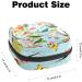 GIAPB Period Bag - Sanitary Napkin Storage and Travel Makeup Pouch - Bird Flower Butterfly Design - Color4337 - Buy Online on GoSupps.com