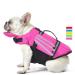 Petglad Dog Life Jacket, Wings Design Pet Life Vest, Reflective Dog Flotation Swim Vest with Chin Float for Pool Beach Boating Surfing Swimming, for Puppy Small Medium Large Size Dogs (Pink, L) L (Chest Girth 19.7"-29.5") Pink
