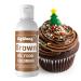 Gel Food Coloring - 80ml Brown Gel Based Food Dye Vibrant Tasteless Concentrated Food Coloring for Cake Cookie Decorating Easter Egg Icing Fondant Baking Macaron - 2.71 Fl.Oz Bottles (Christmas)