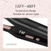 UOTEK Mini Pencil Hair Straightener - 0.3 Inch Ceramic Flat Iron for Short Hair | Digital Display Ionic Salon Styling for Men & Women - Buy Online on GoSupps.com