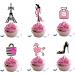 18pcs Paris Cupcake Toppers for Girl Lady Women Paris Party Supplies Glitter Rose Gold Eiffel Tower Cake Decorations Birthday French Themed Party Decorations - Buy Online on GoSupps.com