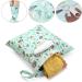 Ceekii Wet Dry Cloth Diaper Pockets - 3 Pack Washable Travel Wet Bags | Waterproof Baby Beach Pool Gym Bag with Zip Pocket & Snack Handle - Green - Buy Online on GoSupps.com