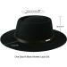 Lanzom Vintage Wide Brim Wool Fedora Jazz Hat - Black Medium - Buy Online on GoSupps.com