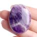XIANNVXI Amethyst Oval Stones Healing Crystals Gemstones Reiki Natural Polished Palm Pocket Crystal Stone A-amethyst