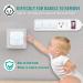 40 Pack White Square Socket Child Safety Plug Covers for Outlets - Hidden Handle for Kids Toddler Protection - Buy Online on GoSupps.com