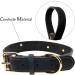 Personalized Leather Dog Collar for Large Dogs - Engraved Name & Phone Number - Black XL | Tagme - Buy Online on GoSupps.com
