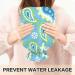 Naanle Blue Paisley Flowers Heat Bottle - 2L Large Transparent Hot Water Bottle for Heat & Cold Therapy - Pain Relief for Bed Hands & Feet - Buy Online on GoSupps.com