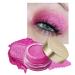 Oulac Glitter Eyeshadow Metallic Finish - High Impact Pink Eyeshadow with Waterproof Formula | Up to 12 Hours for Christmas Makeup | Creates Eye-Catching Eye Make-up Vegan 12g (09) Pink Lady Vivid Fuchsia