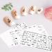 MxTimwan 10 Sheet Nail Ticker - Self-Adhesive Nail Art Stickers with White & Black Flowers | Perfect Nail Accessories for Women & Girls | Ideal Festival Gift - Buy Online on GoSupps.com