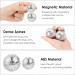 4-Piece Acupressure Ball Set + 10 Magnetic Finger Rings - Stress Relief & Massage Tools for Ultimate Relaxation - Buy Online on GoSupps.com