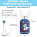 Kids Electric Toothbrush - 5 Modes U-Shaped 360 Ultrasonic Automatic Toothbrush Navy Blue | IPX7 Waterproof | Wireless Charging & 3 Brush Heads | Ages 7-12 - Buy Online on GoSupps.com