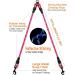 DDSCOLOUR Double Dog Leash Coupler No Tangle 360 Swivel Reflective Double Lead Dual Two Dog Lead Splitter fo Fits Small Medium Large Dogs 30 inch(Diameter:0.8-1.2cm) Pink 0.5"(1.2cm) Pink - Buy Online on GoSupps.com
