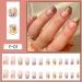 PUCHEN Fake Nails Flower Nails Long Lasting Artificial Fake Nails Detachable Full False Nails for Women - Buy Online on GoSupps.com