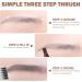 Lot de 2 crayons sourcils imperm ables en bois Stylo sourcils microblading avec taille-crayon pointe fine anti-taches pour des d'apparence naturelle marron Brun - Buy Online on GoSupps.com