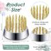 Kritkin 24-Piece Mini Round Flower Frogs - Silver and Yellow Floral Arranger Tools - Buy Online on GoSupps.com