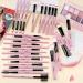 32-Piece Pink Makeup Brush Set | Professional Kabuki Brushes with Soft Bristles for Foundation, Powder, Eyeshadow, Eyeliner, Blush, and Concealer | Includes Nylon Bag - Buy Online on GoSupps.com