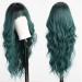 Emmor Green Wigs with Ponytail - Curly Synthetic Women's Long Heat-Resistant Wig for Everyday Use | Natural & Convenient - Buy Online on GoSupps.com