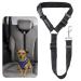 BWOGUE Pet Dog Cat Seat Belts, Car Headrest Restraint Adjustable Safety Leads Vehicle Seatbelt Harness Black