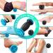 HOFASON Foot Roller Massage Ball Set for Plantar Fasciitis & Body Pain Relief - 1 Roller & 2 Spiky Balls - Foot Massager Reflexology Tool (Black Blue) - Buy Online on GoSupps.com