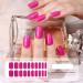 Semi Cured Gel Nail Polish Strips - 20PCS Adhesive Full Wrap Stickers in Natural Pink - Soft Glossy Finish, Nail Art Decoration for Women - Buy Online on GoSupps.com