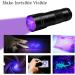 Inf Flashlight UV Black Light - 12 LED Ultraviolet Flashlight (395nm) for Geocaching Pet Urine Detection & More - Buy Online on GoSupps.com