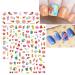 Summer Ocean Nail Art Stickers - 12 Self-Adhesive Decals for Fish, Beach, Turtle, and Whale Designs | Nail Supplies for Unique Nail Art Decor - Buy Online on GoSupps.com