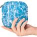 Menstrual Pad Bag with Zipper | Ladies Napkin Pouch & Tampons Collection Bag for Women & Girls - Water Pool Design - Buy Online on GoSupps.com