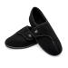 Happy Touch Men's Adjustable Wrap 80-D Memory Foam Comfy Diabetic Slippers for Swollen Feet Edema Arthritis Elderly Indoor/Outdoor w/Anti Slip Sole 13 Black