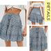 LAEMILIA Womens Floral Print Pleated Mini Skater Skirt - Blue - Buy Online on GoSupps.com