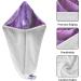 Purple Rose Dewdrop Hair Towel 2 Pack | Super Absorbent Quick Dry Hair Turbans for Women & Girls - Buy Online on GoSupps.com