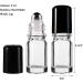 Jucoan 40 Pack 5ml Clear Glass Roll on Bottles Refillable Essential Oil Bottles with Stainless Steel Roller Balls and 5 Droppers for Sample Travel DIY Cosmetic Containers - Buy Online on GoSupps.com