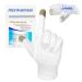 Migliore Wear 5 Pairs White Cotton Gloves for Eczema with Touchscreen Fingers Moisturising Gloves for Dry Hands Hand Care Jewelry Inspection Eczema Gloves for Adults with 1 Free Wash Bag 5 Pairs-Touchscreen Touchscreen White-M