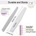 Professional Nail Files Set - 12pcs Emery Board Manicure Tools for Natural and Acrylic Nails | Fine Grit Fingernail Files (180/240 Grit) - Buy Online on GoSupps.com