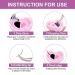 100PCS Pink Glue Rings for Eyelash Extensions - Smart Lash Glue Holder Cups - Buy Online on GoSupps.com
