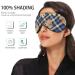 Haskirky Light Blocking Eye Mask for Men and Women - Breathable & Adjustable for Travel, Yoga, Meditation - Deep Sleep Mask - Navy Plaid - Buy Online on GoSupps.com