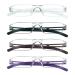 LifeArt 4 Pairs Reading Glasses, Blue Light Blocking Computer Reading Glasses for Women Men, Fashion Rectangle Eyewear Frame 4color 2.0 x