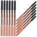 FOMIYES 12pcs Dual Purpose Eyeliner Pencils Waterproof Eyebrow Pencil Cosmetics Pencil Makeup Tools Miss