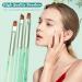 3PCS Nail Clean Up Brushes for OPI - Acetone Resistant Cuticle Cleaning Nail Art Precision Tools in Jade Green - Buy Online on GoSupps.com