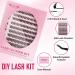 PRO DIY Lash Extension Kit with 200 Pcs Individual Lashes, Lash Bond, Applicator & Tweezers - Beginner Lash Clusters Kit (Style A) - Buy Online on GoSupps.com