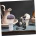 Minkissy 4-Piece Razor Holder Stand Set - Mini Wet Shaving Brush & Hairdryer Stand | Stainless Steel Hairdressing Tool for Men - Buy Online on GoSupps.com