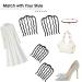 4 Pcs Metal Hair Fork Clip Set for Updo Bun - Black Hair Side Combs & Pin Stick - Women's Hair Styling Tool - Buy Online on GoSupps.com