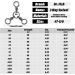 Dr.Fish 3 Way Swivel Fishing Tackle for Catfish Rig - 50 Pack Stainless Steel Tri Swivels - Saltwater/Freshwater - #1/0 (110Lb) - Buy Online on GoSupps.com