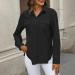 Womens Summer Cotton Linen Loose Blouse Dandelion Tops Ladies Vintage T Shirts Casual Holiday Vacation Long Sleeve Tunic Top V-Neck Plus Size Tees 1861-qppoj-f-black L - Buy Online on GoSupps.com
