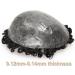 Toupee for Men Afro Toupee for Men 0.12-0.14mm Thickness Full PU Skin with Scallop Front Men Toupee 15mm Curl Injection Base Hairpieces Human Hair System Units Natural-Looking Hair Pieces (Color : 15 7x9 15mm curl-#1B-120%-Free - Buy Online on GoSupps.com