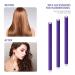 30-Piece Flexible Curling Rods Twist Foam Hair Rollers + Steel Pintail Comb Set 7x0.3 Inch (Purple) - For Women & Girls, Long & Short Hair - Buy Online on GoSupps.com