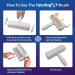 Pet Hair Remover Roller - Reusable Multi-Surface Fur & Lint Cleaner for Furniture Couch Carpet Car Seats - Portable Blue - Buy Online on GoSupps.com