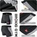BROKIG Men's 5 Gym Bodybuilding Shorts - Lightweight Running Workout Shorts with Pockets, Elastic Waistband - Classic Black (Medium) - Buy Online on GoSupps.com